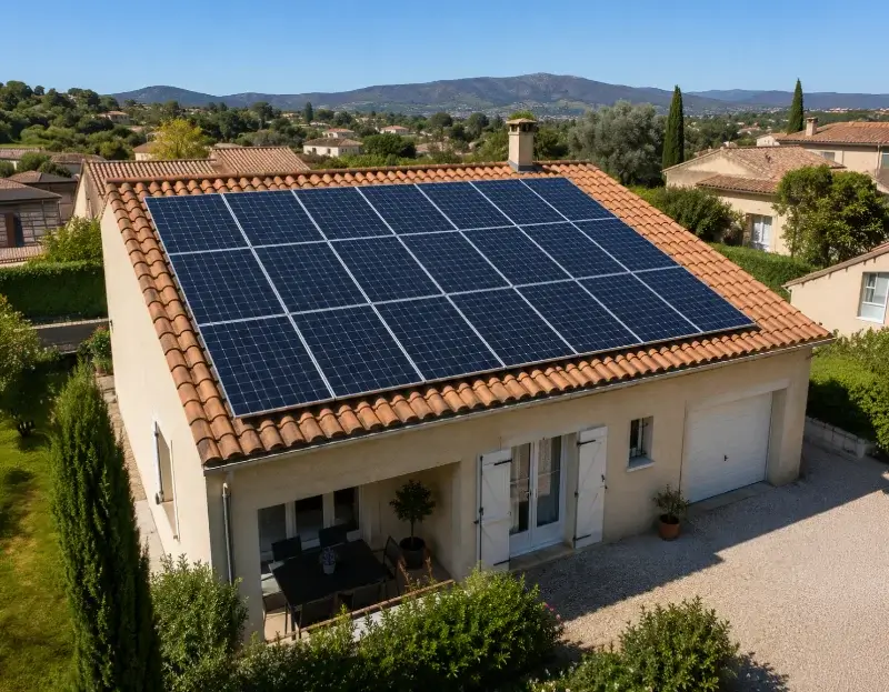 Prime à l'autoconsommation panneaux solaires Gières — aide financière de l'État